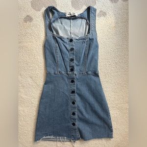 Reformation Lars denim mini dress, size 4
